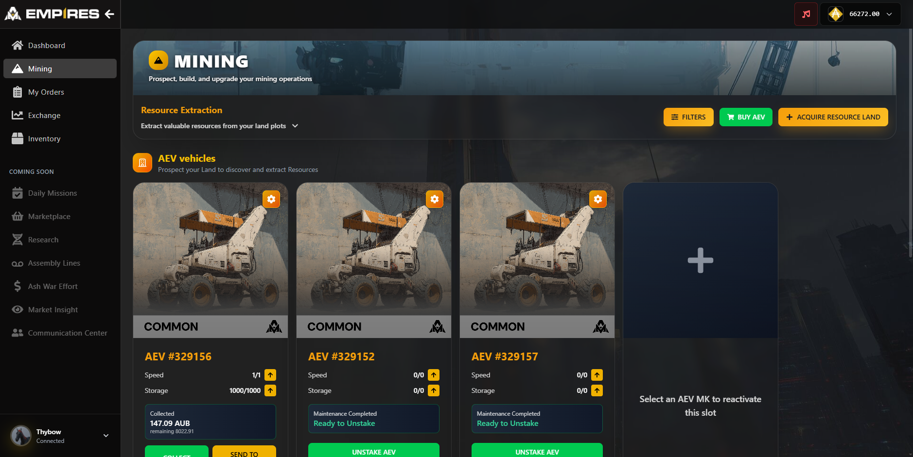 Ashes of Mankind - Empires - Vue 2